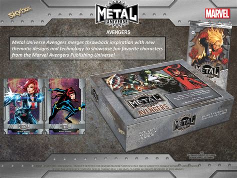 metal universe avenger trading cards